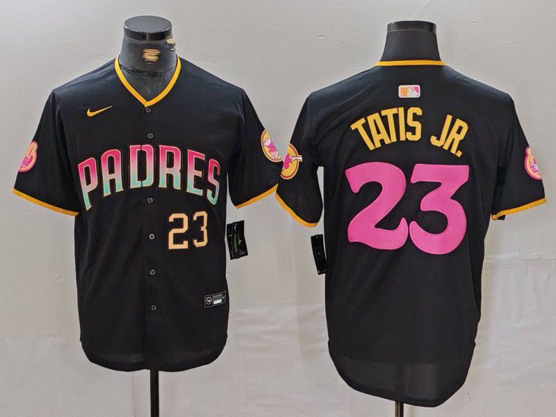 Men San Diego Padres #23 Tatis jr Black Jointly 2024 Nike MLB Jersey style 5->san diego padres->MLB Jersey